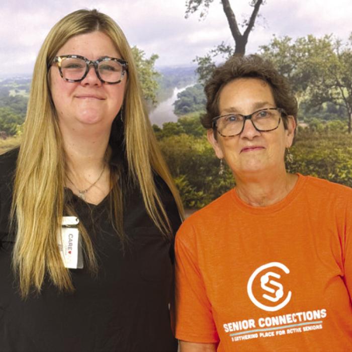Melissa Steinbeck, the Marketing Director at Care Inn of La Grange, left, and Stephanie Shroyer, Senior Connections Program Director are partnering up to create a Fan Drive for the elderly in the Schulenburg vicinity. If you or someone you know needs a fan to stay cool this summer contact Senior Connections at (979) 743-3227. Likewise, if you would like to donate new fans for the cause, please contact us. The day of the dropoff and fan pick-up will be Aug. 21.