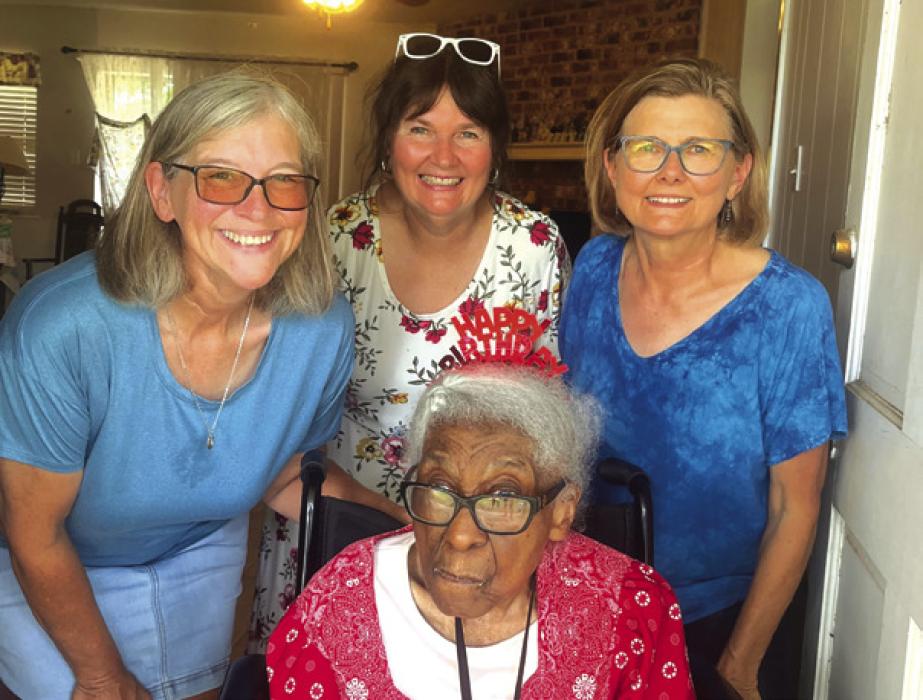 Legendary La Grange school aide Gladys Demerson, who cared for generations of students at the school, celebrated her 95th birthday recently with a big party. “A few of us past co-workers invited as many past co-workers as we could contact, along with some people she was a nanny to before she started at the schools, and other friends and neighbors,” said Kathy Simek, who provided these photos of the festivities.