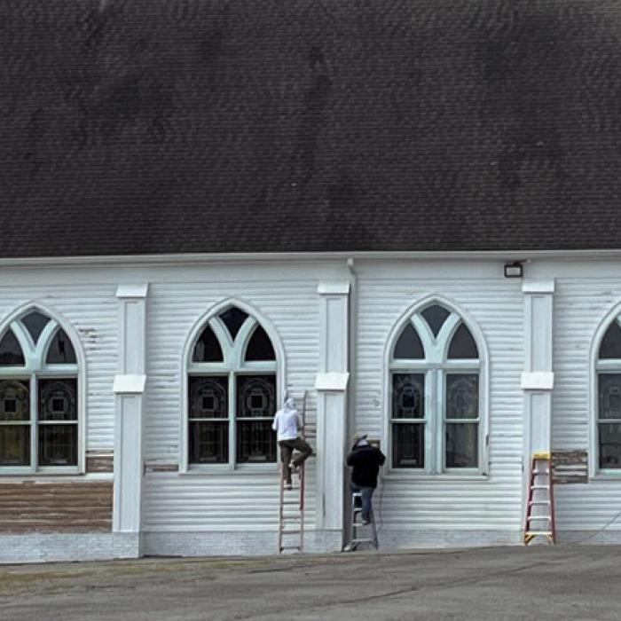 Updates to the exterior of St. Mary's.