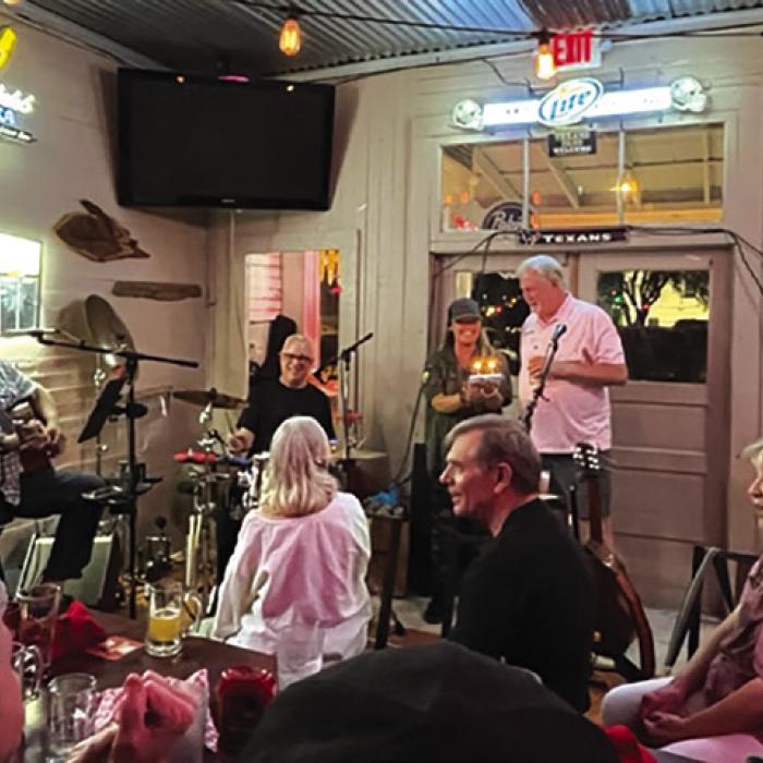 Folks celebrated Joe Simpson’s Birthday at Joe’s on the Fayetteville square recently.