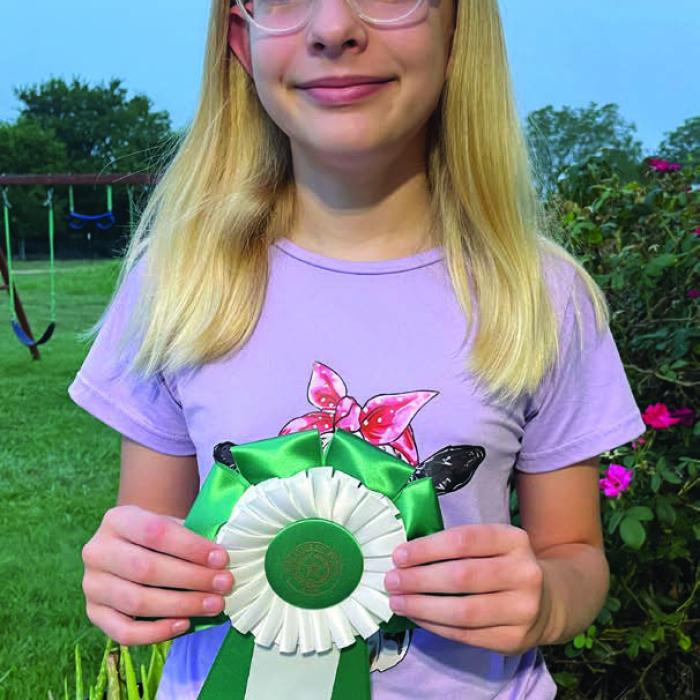 Kennedy Kaspar won Best of the Scrapbook Department in the youth division.