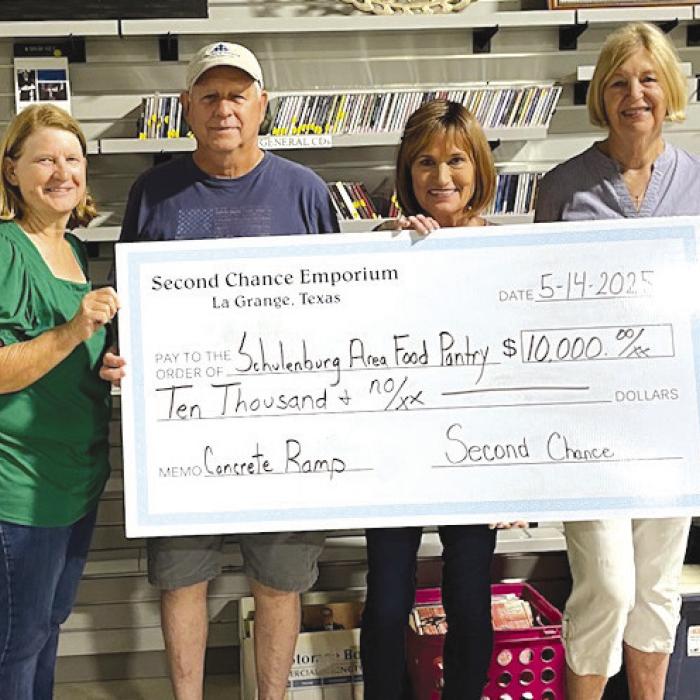 Second Chance Donates to Local Non-Profi t Organizations