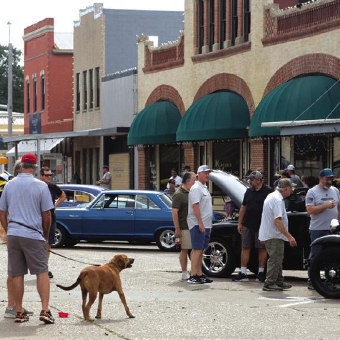 The Cool Cats and Sly Dogs Car Show benefitting the Gardenia E. Janssen Animal Shelter brought a big crowd to downtown La Grange Saturday. Photos by Andy Behlen