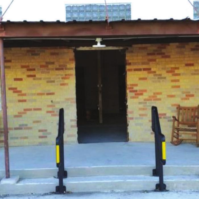 New front entrance to available space in the square.