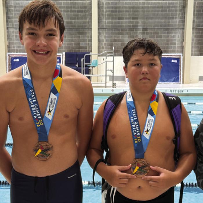 The 11-12 Boys relay team of David Collins, Daniel Hromadka, Everett Kubenka, and Tyler Wyatt finished 3rd in the 200-yard Medley Relay (2:45.28).