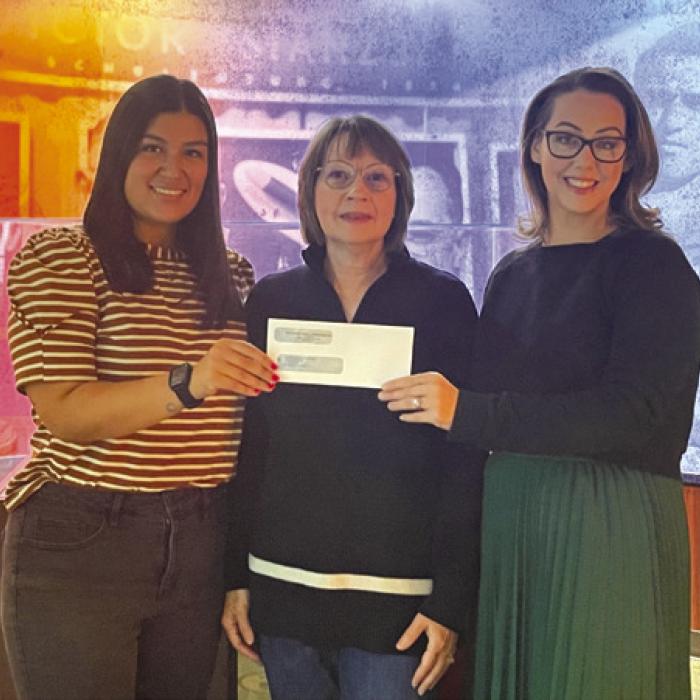 Pictured from left: Melanie Ramirez (SFF Program Director), Helen Niesner (SFF Board Member), Susannah Mikulin (FCF Executive Director.