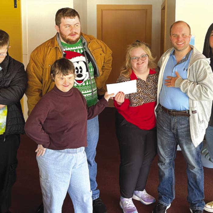 Pictured from left: (And Then Adults: Will Keilbach, Amy Vaculik, Logon Carrol, Preslie Foster, Ty Janak), Melanie Ramirez (SFF Program Director).