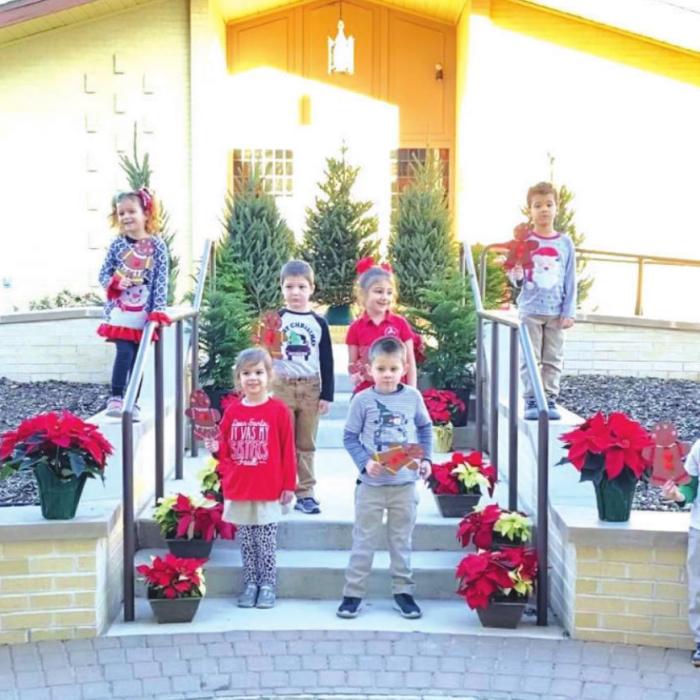 Patty Tolbirt’s and Denise Kubena’s Pre-K4 students: Adam Bertsch, Bowen Bishop, Hazel Gaertner, Zaylee Gilbreath, Cole Hodges, Jax Johnson, Maggie Kleiber, Blake Markwardt, Isabella Matula-Vesasquez, Landry Murphy, Blaze Pool, Bailey Tousek and Hudson Virnau.