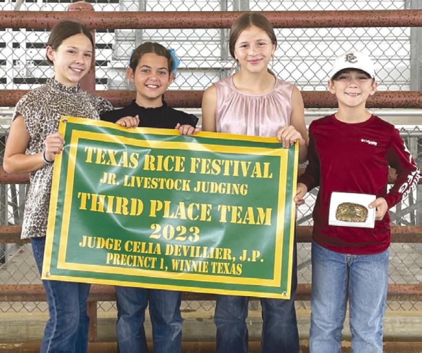 4-H Competes in Texas Rice Festival Livestock Judging Contest