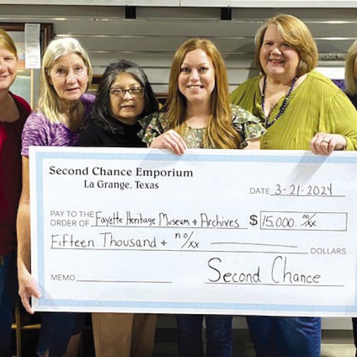 Second Chance Donates to Heritage Museum & Archives