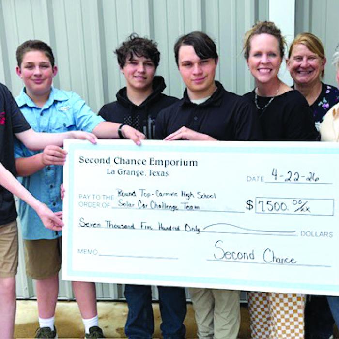 Second Chance Donates to RT-C High School Solar Car Challenge