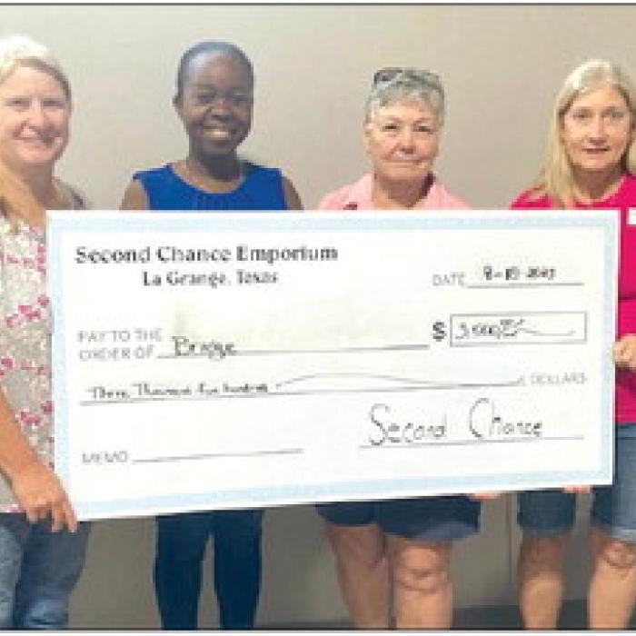 Second Chance Donates to BRIDGE