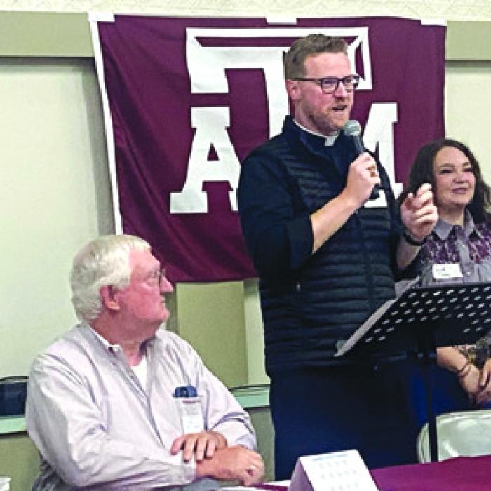 Father Chris Smith ‘10, Pastor, Sacred Heart Catholic Church.