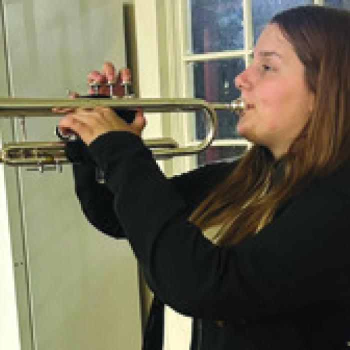 “Silver Taps” was performed by Lauren Rusek, a student from La Grange High School.
