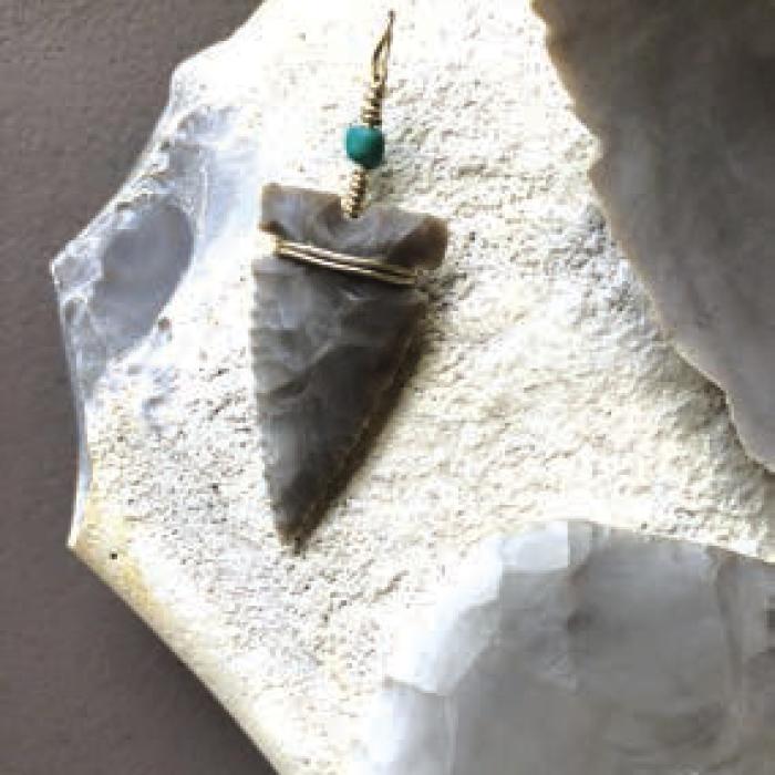 This rock is a good-quality sample for knapping. David learned the hard way that not all rocks are created equal when it comes to successful knapping.