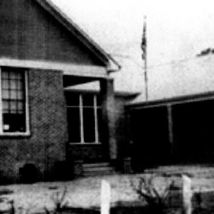This photograph shows the La Grange Negro High School, later Randolph High School, soon after it was built in 1934. Taken from “A School with a Misson,” Randolph High School, published by the Randolph Alumni Association in 2018.