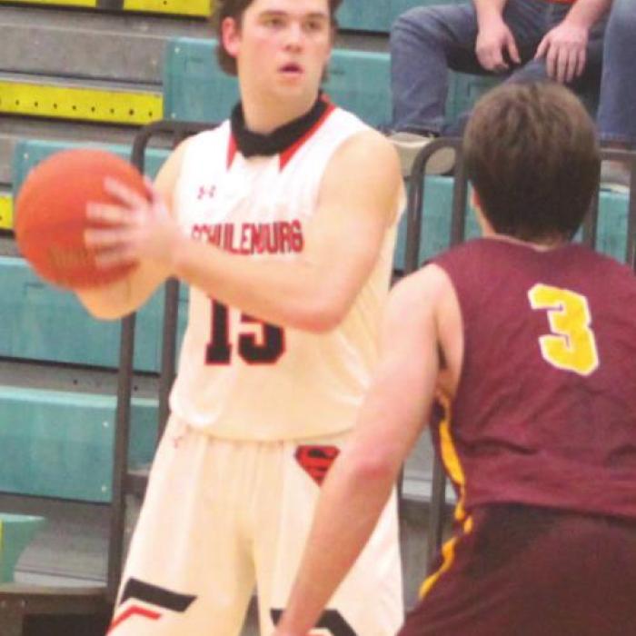 Schulenburg’s Brett Janecek during Monday’s game. Photo by Brian Pierson
