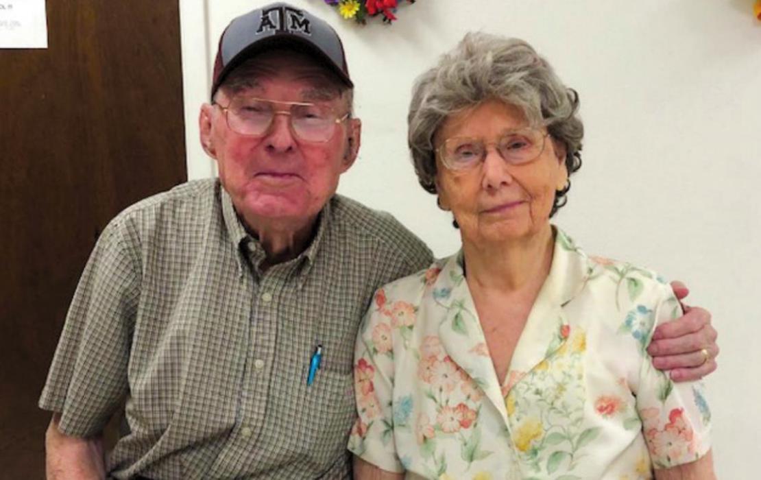 Alton and Verdell Hafer celebrating their 72nd wedding anniversary.