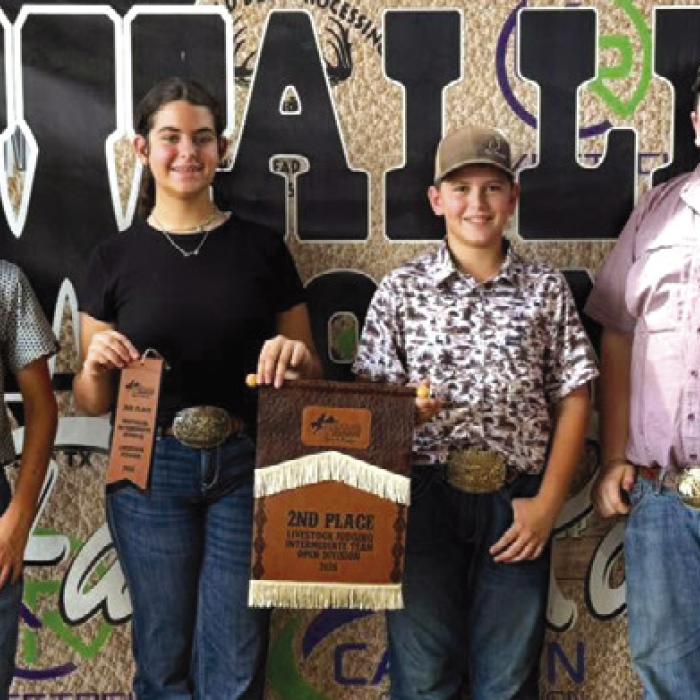 Reserve Intermediate Team: Tate Fritsch, Adalyn Carrales, Hudson Holub, and Rilan Karisch.