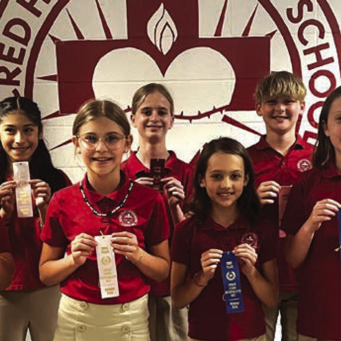 Listening Skills – Coached by Mrs. Oviedo – 4th Grade: Placed 1st Cade Harbers, Placed 6th Liam Cowen (not pictured); 5th Grade: Placed 3rd Marley Vasek, Placed 1st Sophie Janda, Placed 1st Hallie Gross; 6th Grade: Placed 3rd Giah Garcia, Placed 2nd Mary Catherine Streiff, Placed 4th Maddox Kleiber