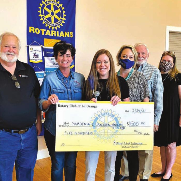 LG Rotary Club Makes Animal Shelter Donation