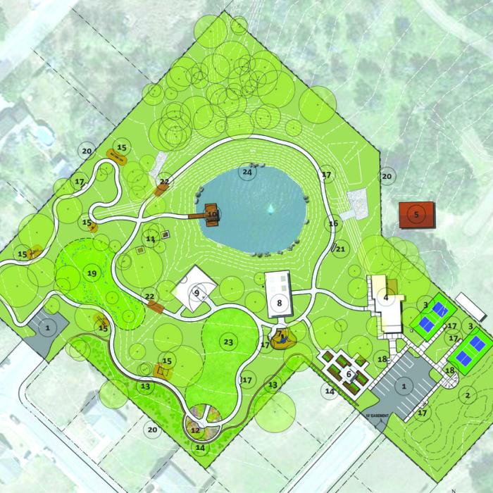A rendering of the proposed park project at Hope Hill in La Grange.