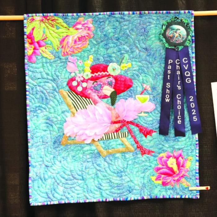 Past Show Chair Theme - Artisan - “Fancy the Flamingo” by Donnette Autrey, Brazoria.