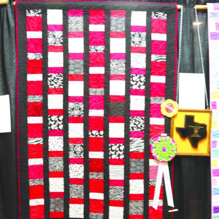 Pride of La Grange - Artisan - “Black, White and Red All Over” by Barbara Schellberg, La Grange.