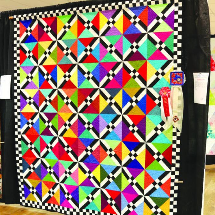 Texas Quilt Museum Award - “Quilt of Many Colors” by Deborah Huebel, Schulenberg.