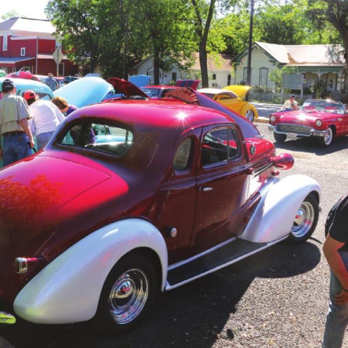 Attendees enjoying a previous Fayetteville Lions Classic Car Show.