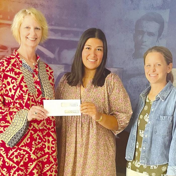 Pictured from left: Sandra Borne, ARTS Executive Director; Melanie Ramirez, SFF Program Director; Cheryl Pekar, SFF CEO.