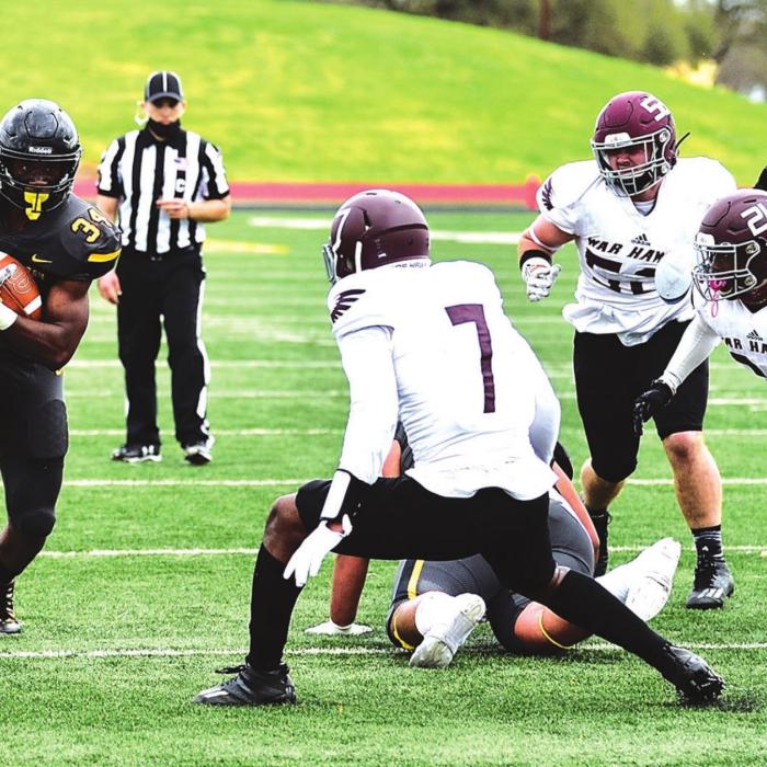 Flatonia High School graduate DaKory Willis in action last season with Texas Lutheran University.