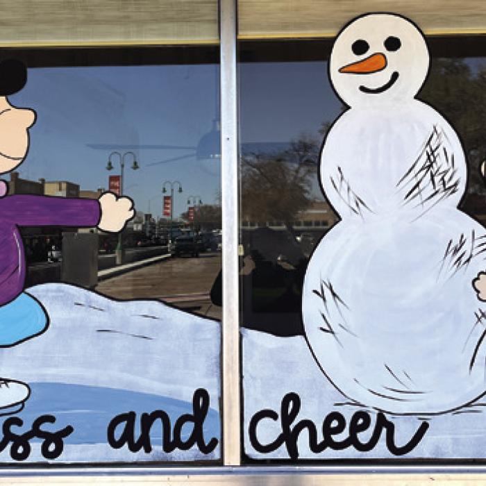 A Charlie Brown Christmas Locally – on Stage and in Window Art