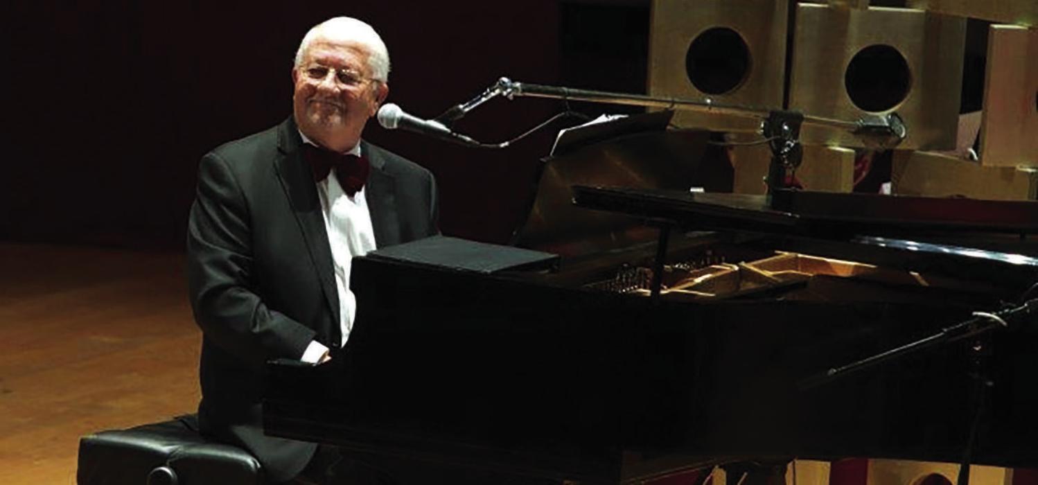 The late Dick Smith performing in the 2015 Library Benefit on the Concert Hall Stage.