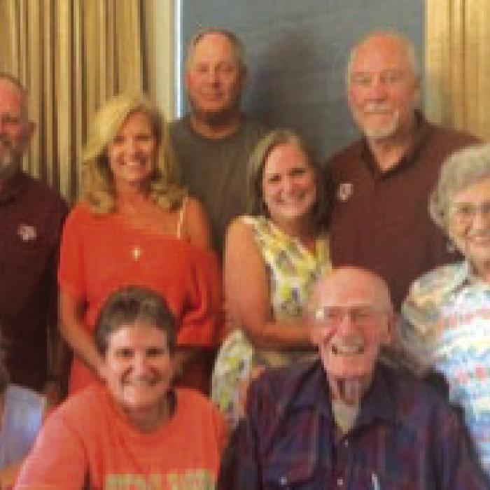 I always wanted to be a part of a big family and here I am (back, left).