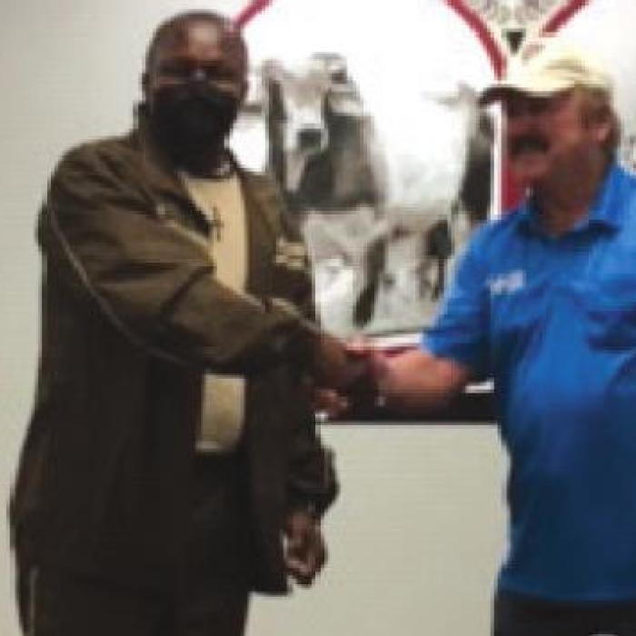 Boston Gates received a 20- year TASO Flipping Coin.