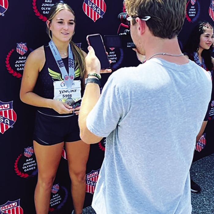 La Grange’s Riley Youens Second at Junior Olympics in Javelin