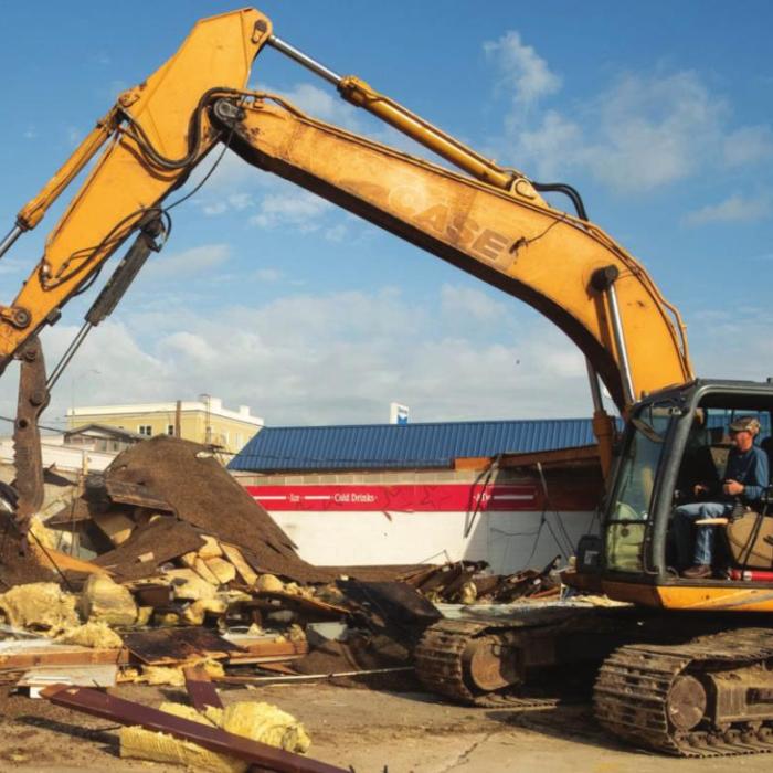 Building Demolished in Downtown La Grange