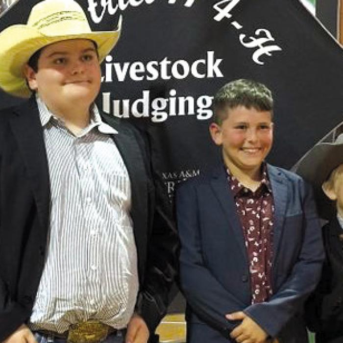 Reserve Champion Junior Team: Abigale McBride, Rilan Karisch, Hudson Holub, and Joseph Carrales.