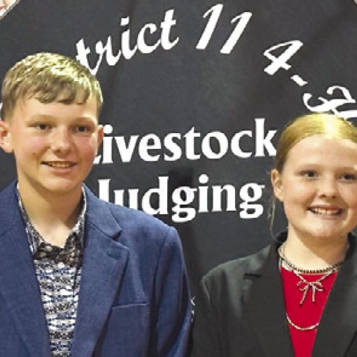 Champion Intermediate Team: Abraham McBride, Holden Holub, Kaisley Janecka, and Tatum Fritsch.
