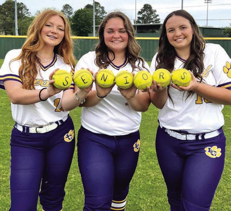 The La Grange softball team was set to begin the playoffs Thursday at Rice Consolidated at 5:30 against Houston Wheatley. The La Grange girls have three seniors this season, left to right, Madison Schroeder, Avery Koehl and Kayleigh Lehmann. The winner of Thursday’s playoff advances to play the Salado/ Lampasas winner in the second round.