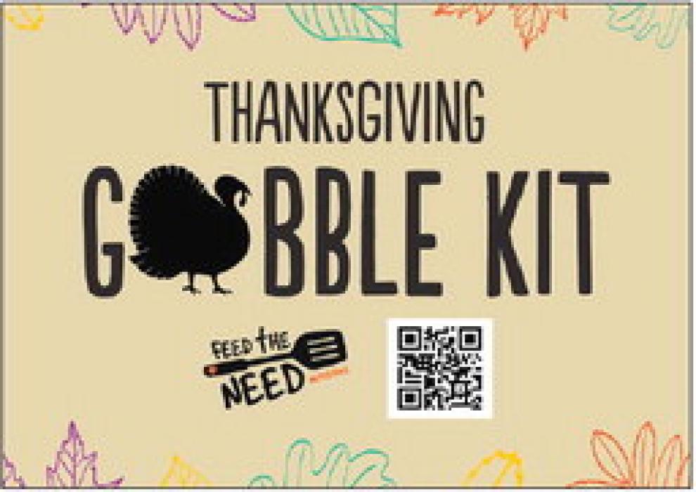 You can scan the above QR code to be directed to the sign up to donate a Gobble kit.