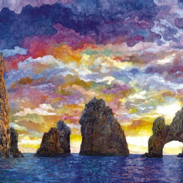 Hailey Herrera’s artwork, “El Arco - The Arch at Cabos San Lucas.”