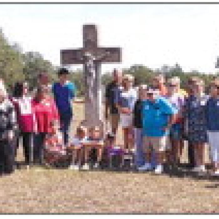 Psencik family descendents at Psencik Cemetery.