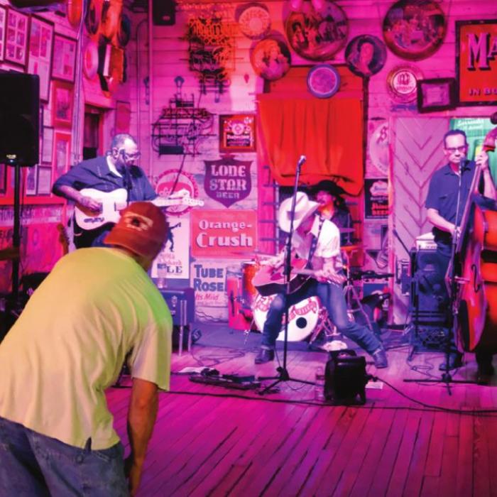 The band Two Tons of Steel rocked the house at Moravia Store Saturday night, July 2.