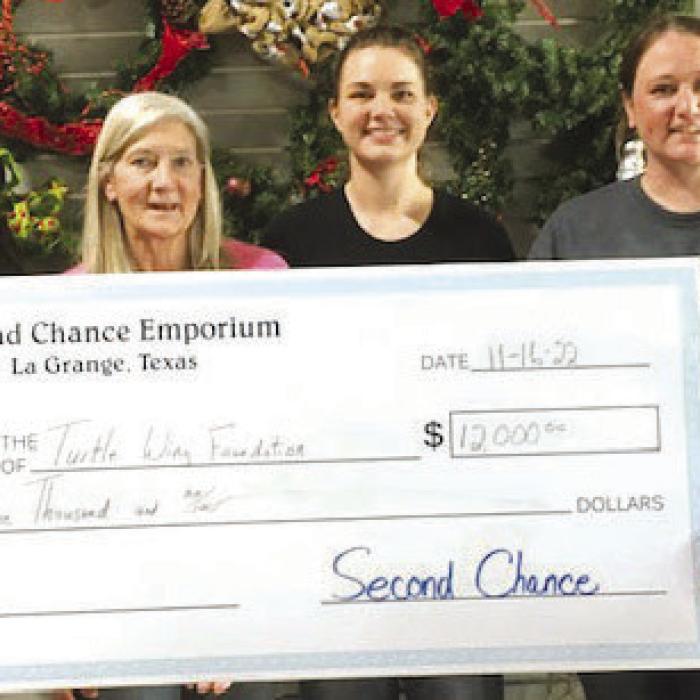 Second Chance Donates to Turtle Wing