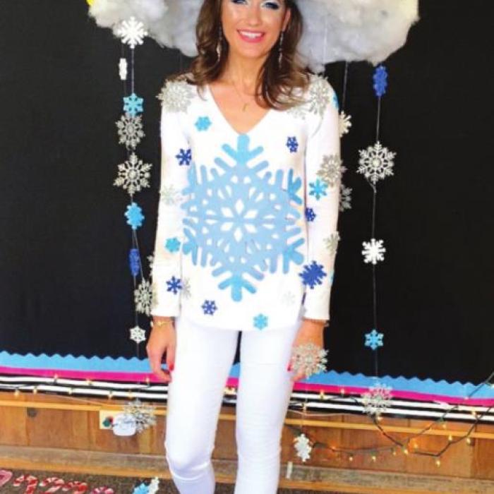 Taylor Gunn as a “Snow Cloud”