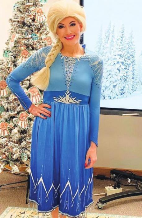 Elsa from Frozen for “Let it Snow Day”