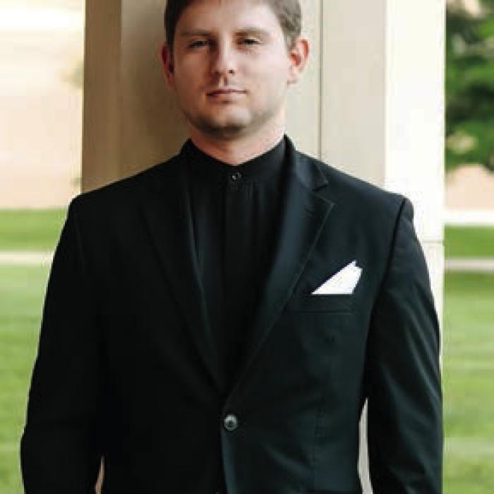 Fayetteville native, Master of Music graduate of Rice University Miles Gillette-Bockhorn. Gillette-Bockhorn serves as founder and artistic director of the Colorado Valley Chamber Players. He is also a virtuosic pianist and serves as organist at First Presbyterian and St. James’ Episcopal churches in La Grange.