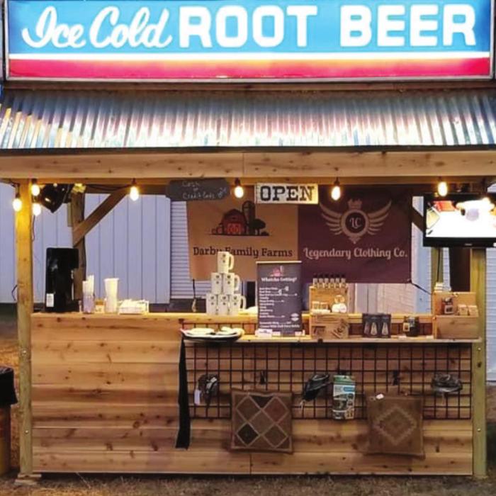 The Darby Family Farm booth at the Fayette County Record has grown over the years from a 10x10 booth to a now 26x10 booth to accommodate the huge demand of their famous root beer floats.
